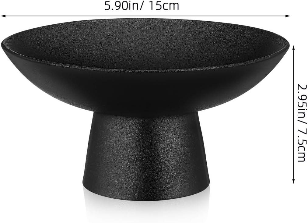 Cabilock Keramik Obstschale Mit Fuss 5.91 Zoll Hohe Etagere Für Küche Snack Dessert Servierplatte Mo