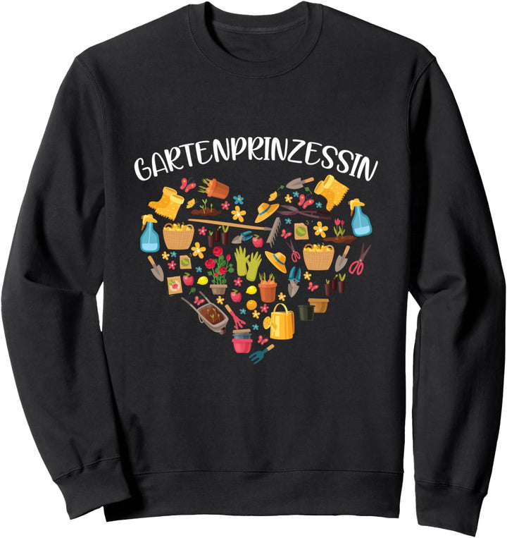 Gartenprinzessin Gärtner Garten Schmetterling Blumenherz Sweatshirt