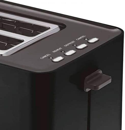 Firefox DB850 Toaster, Schwarz, 2 Brotschlitze, 850 W, Auftaufunktion, Krümelschublade Schwarz DN850