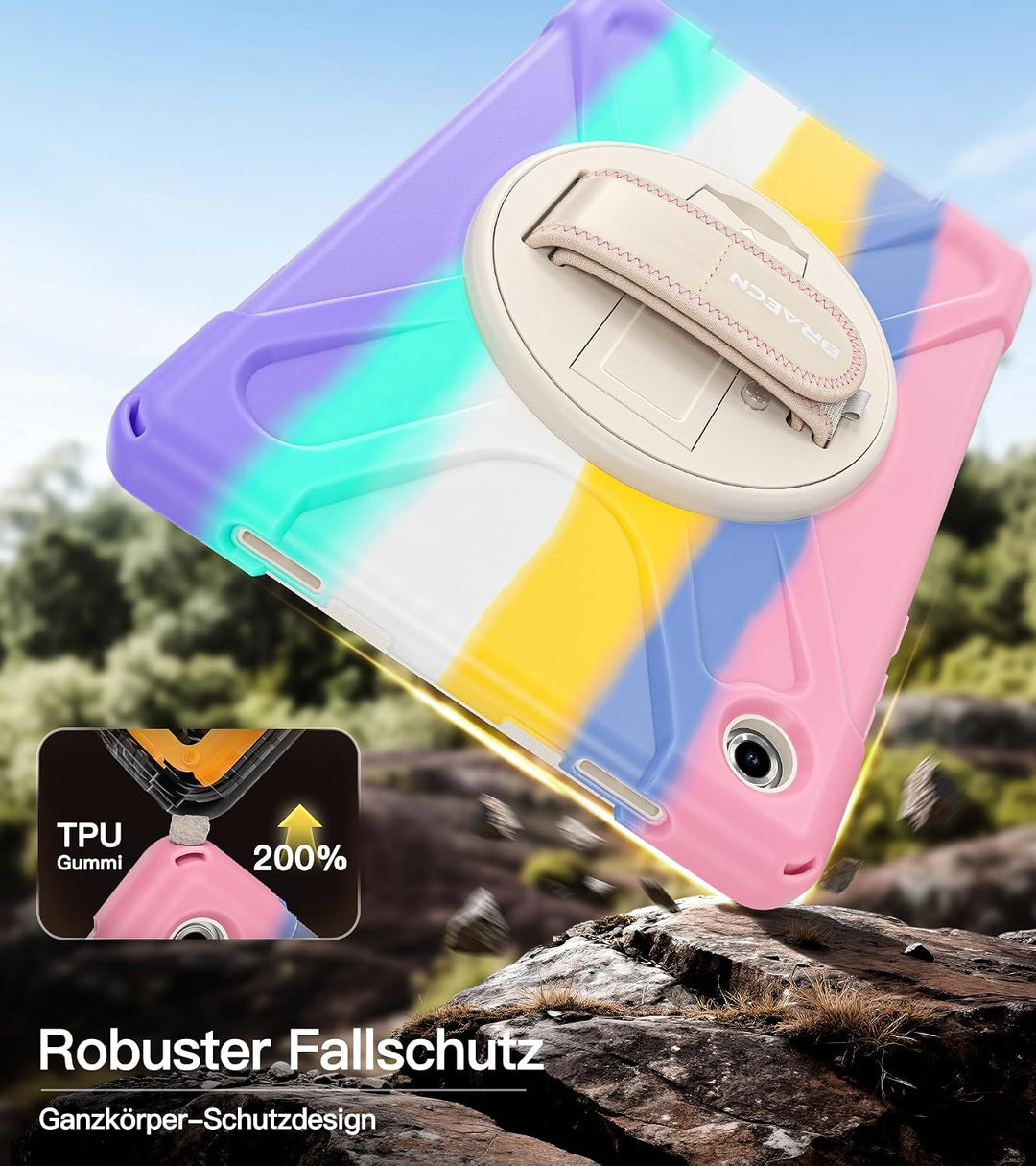 BRAECN für Galaxy Tab A11+ Hülle - Samsung Tablet A11 Plus 11" 2025 Bunt | Stossfeste Schutzhülle mi