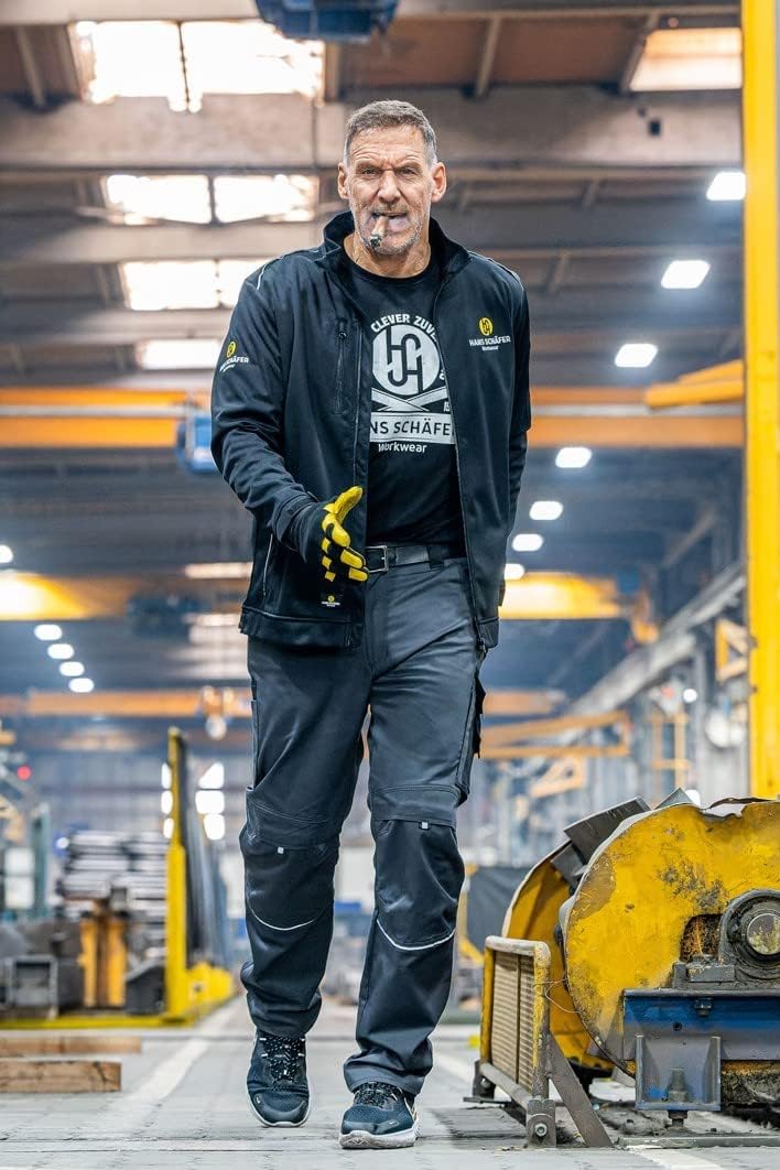 HSW Professional – Lange Arbeitshose für Herren – Modische und leichte Bundhose mit Knietaschen – St