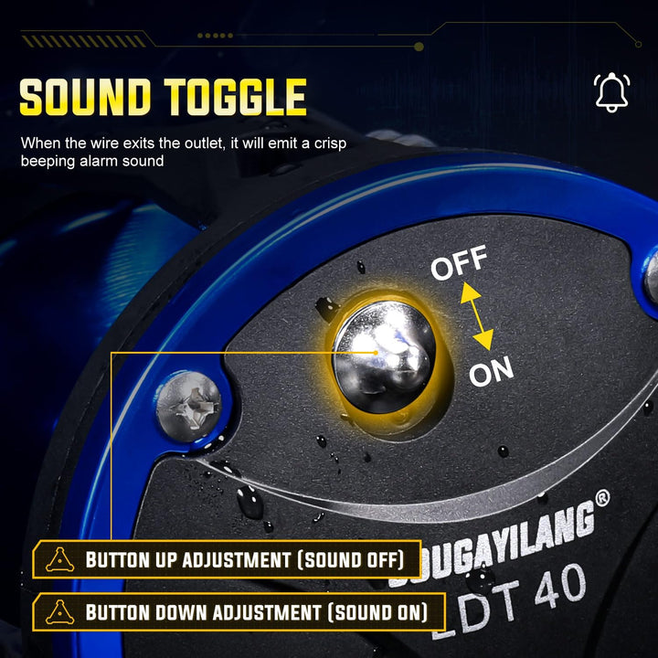 Sougayilang Trolling-Rolle, leichtgängige, leistungsstarke Bootsangelrolle, Salzwasser-Level-Wind-Ro