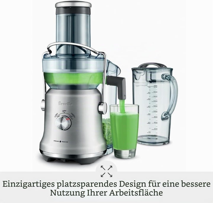Breville Saftbrunnen SL, BJE530BBS1BUS1 Stainless Steel 70 fl oz, Stainless Steel 70 fl oz