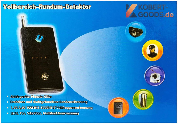 Schnurloser Wanzenfinder KG15 mit Kamera chip Reflektor Wanzensuchgerät Wireless Tap Detector Spionf