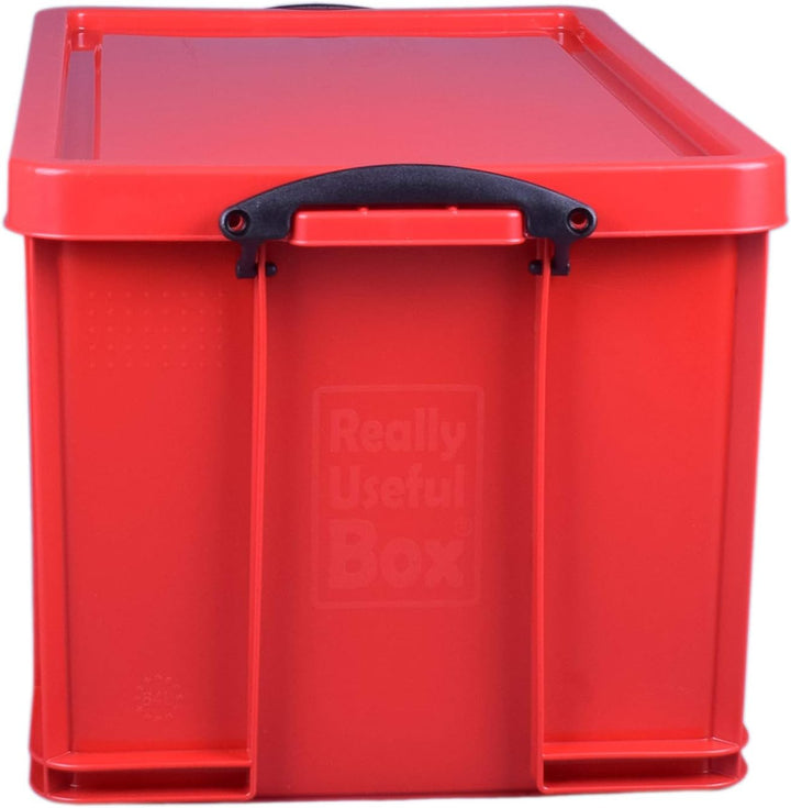 Really Useful Aufbewahrungsbox, Kunststoff, 84 l, Rot