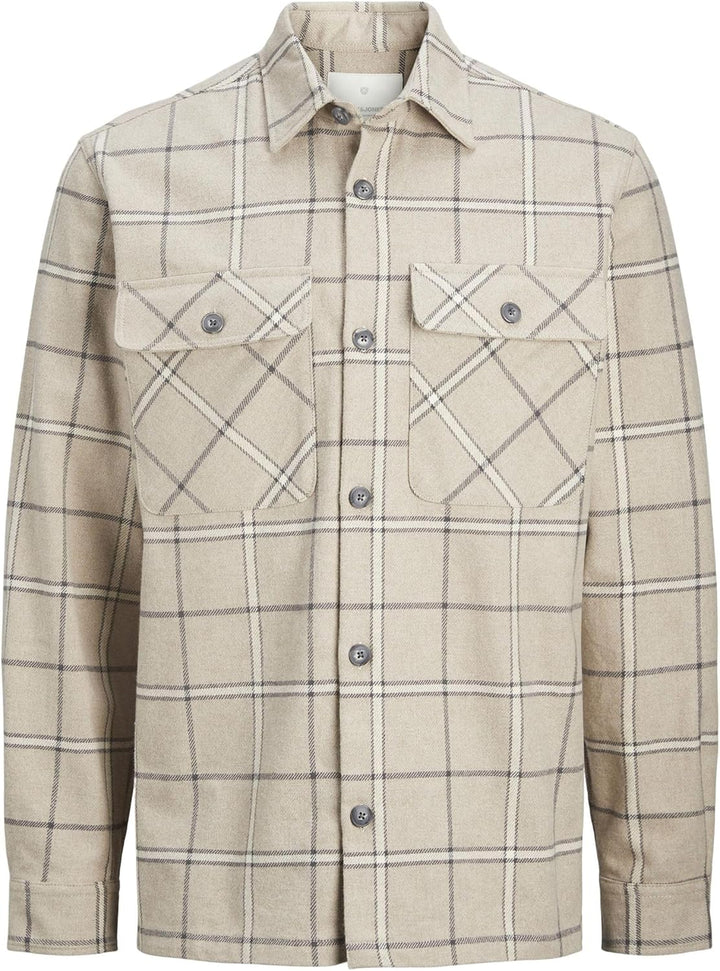 JACK & JONES Male Overshirt Slim Fit Overshirt XS Agave Green, XS Agave Green