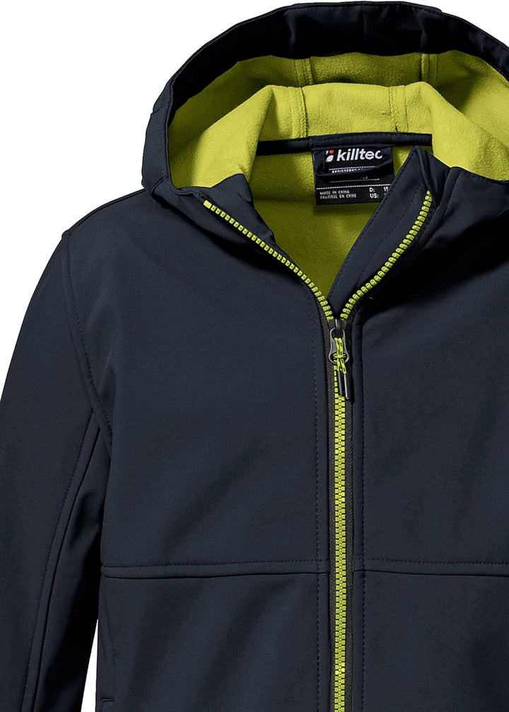 Killtec Jungen Kow 202 Bys Sftshll Jckt Softshell Jacke mit Kapuze 140 dunkelnavy, 140 dunkelnavy