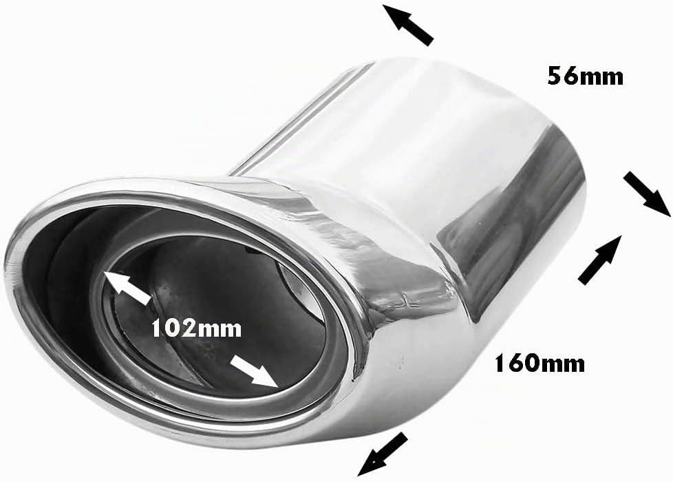 Auspuffblende Endrohr Endstuck Auspuff Blende Schalldampf Sportauspuff Universell Schalldampf Sport