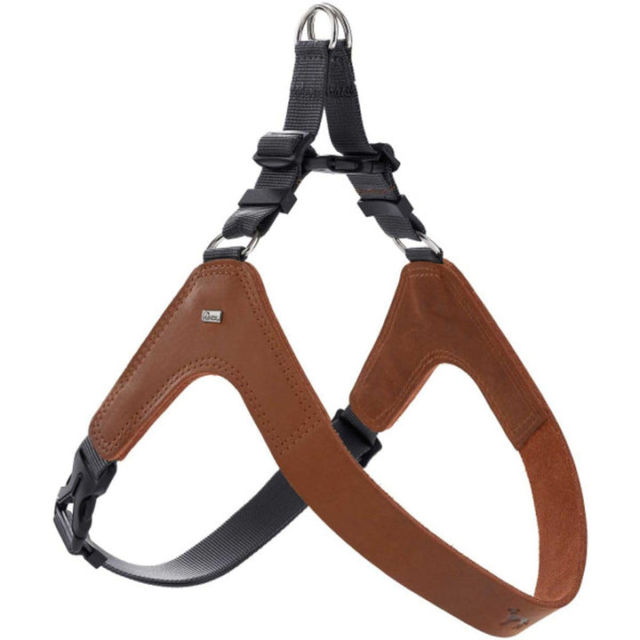 Hunter Hundegeschirr DIMARO, Farbe: Cognac, weiches & Robustes Rindsleder, hervorragende Passform, l