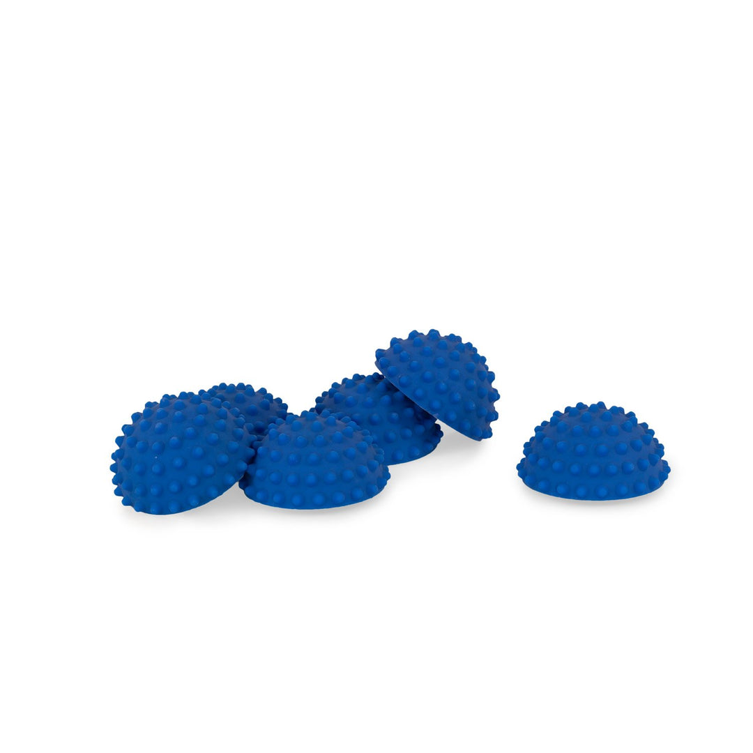 AFH Webshop 6 x Therapie Balance Igel MINI sehr fest in trendigen Blautönen | Durchmesser: 9 cm | Gy