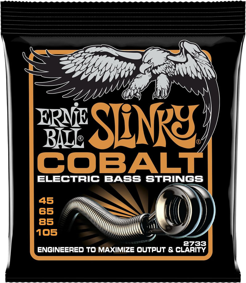 Ernie Ball Hybrid Slinky Cobalt E-Bass-Saiten, Stärke 45–105 Hybrid (45-105) 4-Saiter, Hybrid (45-10