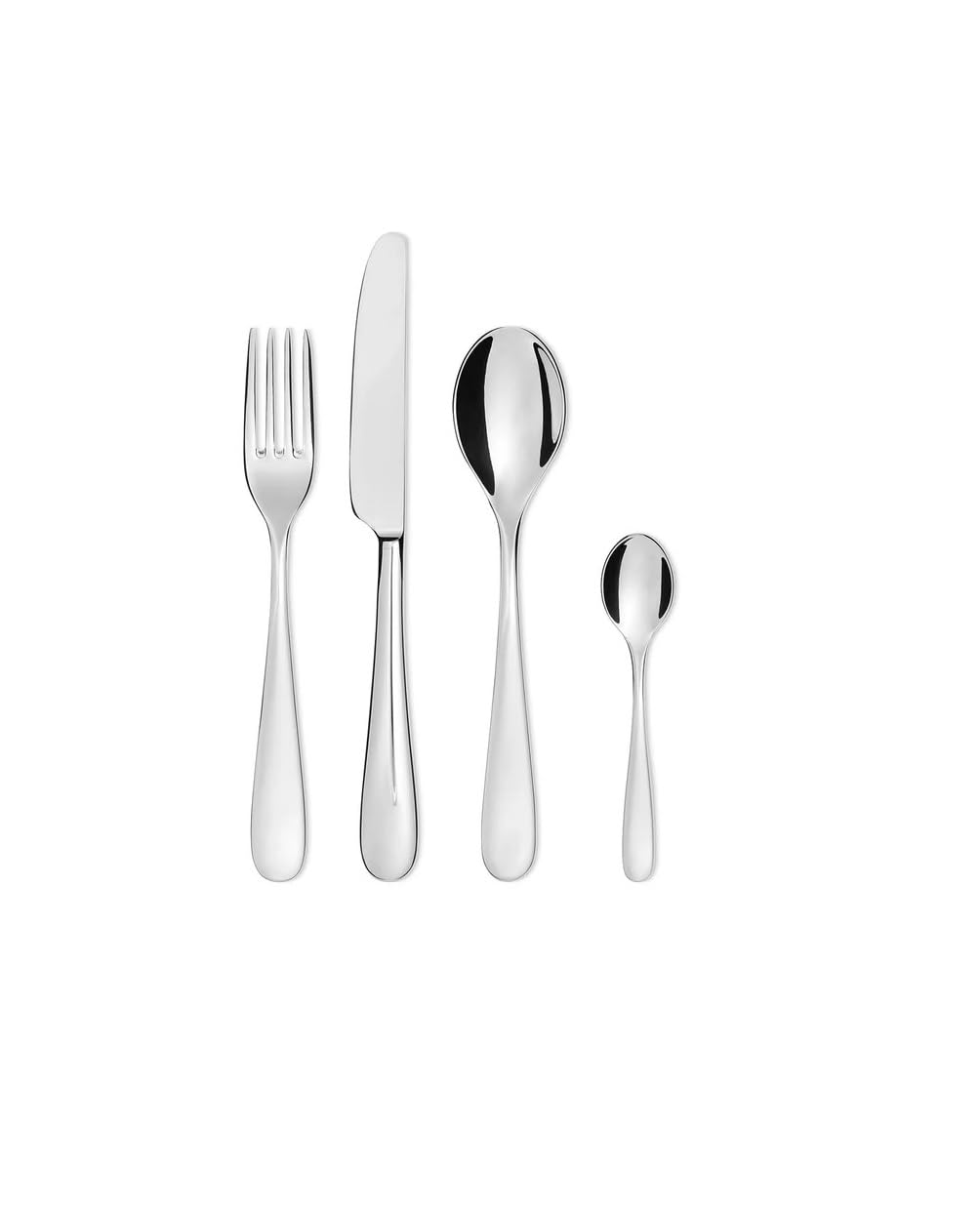 Alessi "Nuovo Milano" Besteckset, 24 teilig, Tafelmesser mit