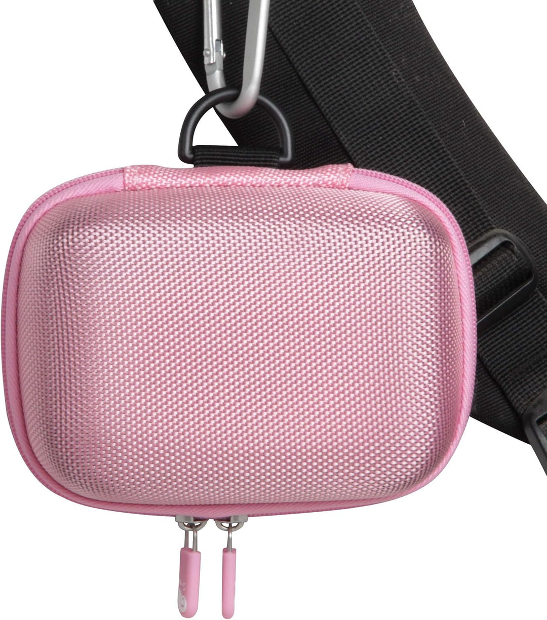 Hermitshell Hartschalen-Reiseetui für JBL Go 4 / JBL GO 3 Wasserfester, tragbarer Lautsprecher (Rosa