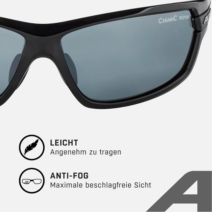 ALPINA TRI-SCRAY 2.0 - Indiv. Anpassbare, Bruchsichere Wechselscheiben Sport- & Fahrradbrille Mit 10