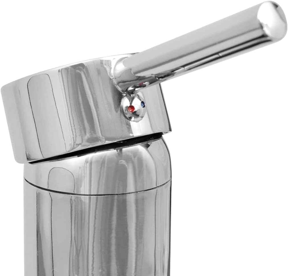 WIFESE Bad-Waschbecken mit Mischbatterie Keramik Rund Weiss 32,5x14 CM Aufsatzwaschbecken Eckig Bade