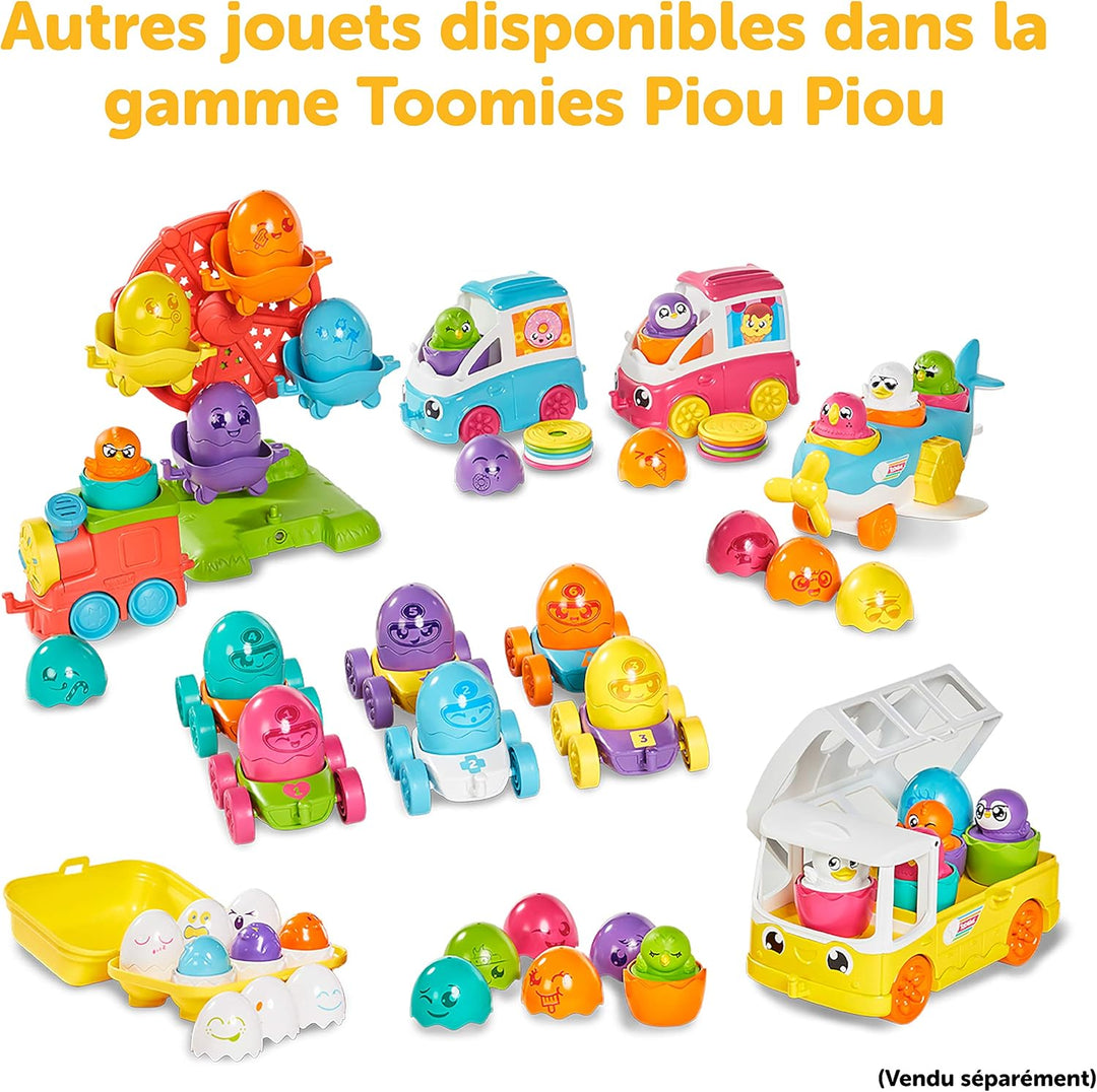 TOMY Toomies Versteck- und Quiek Mein kleiner Eiswagen, das Schiebe und Osterspielzeug für Babys, Mu
