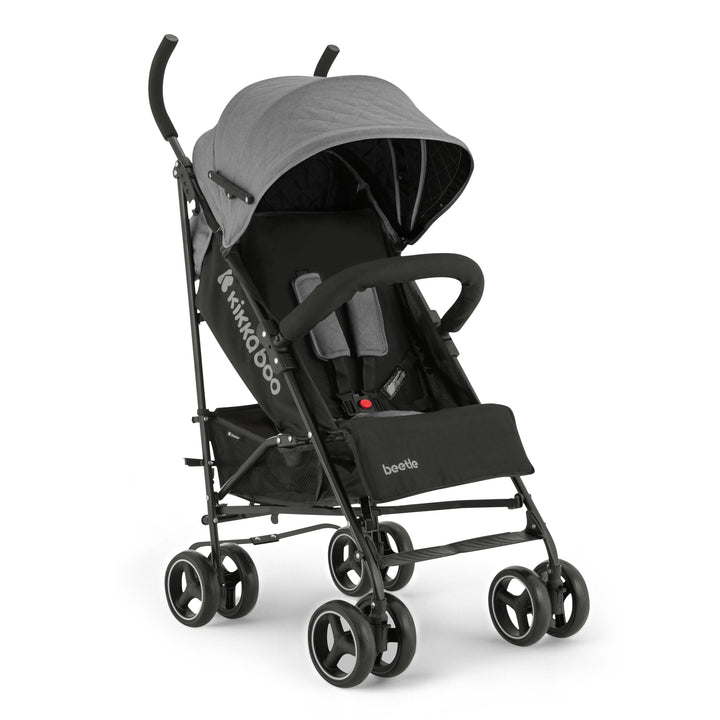 KikkaBoo BEETLE Kinderwagen, Babysportwagen bis zu 22 kg, Zusammenklappbar, Leicht, Kompakt, Grau, G