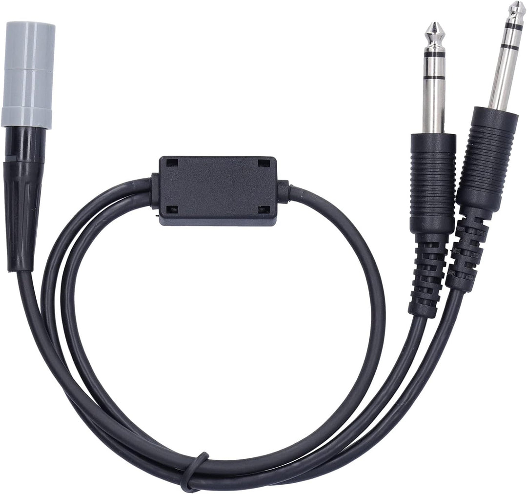 PUSOKEI Aviation Headset Adapter GA Headset auf Helikopter Adapter 58cm/22.8in Kabellänge Helikopter