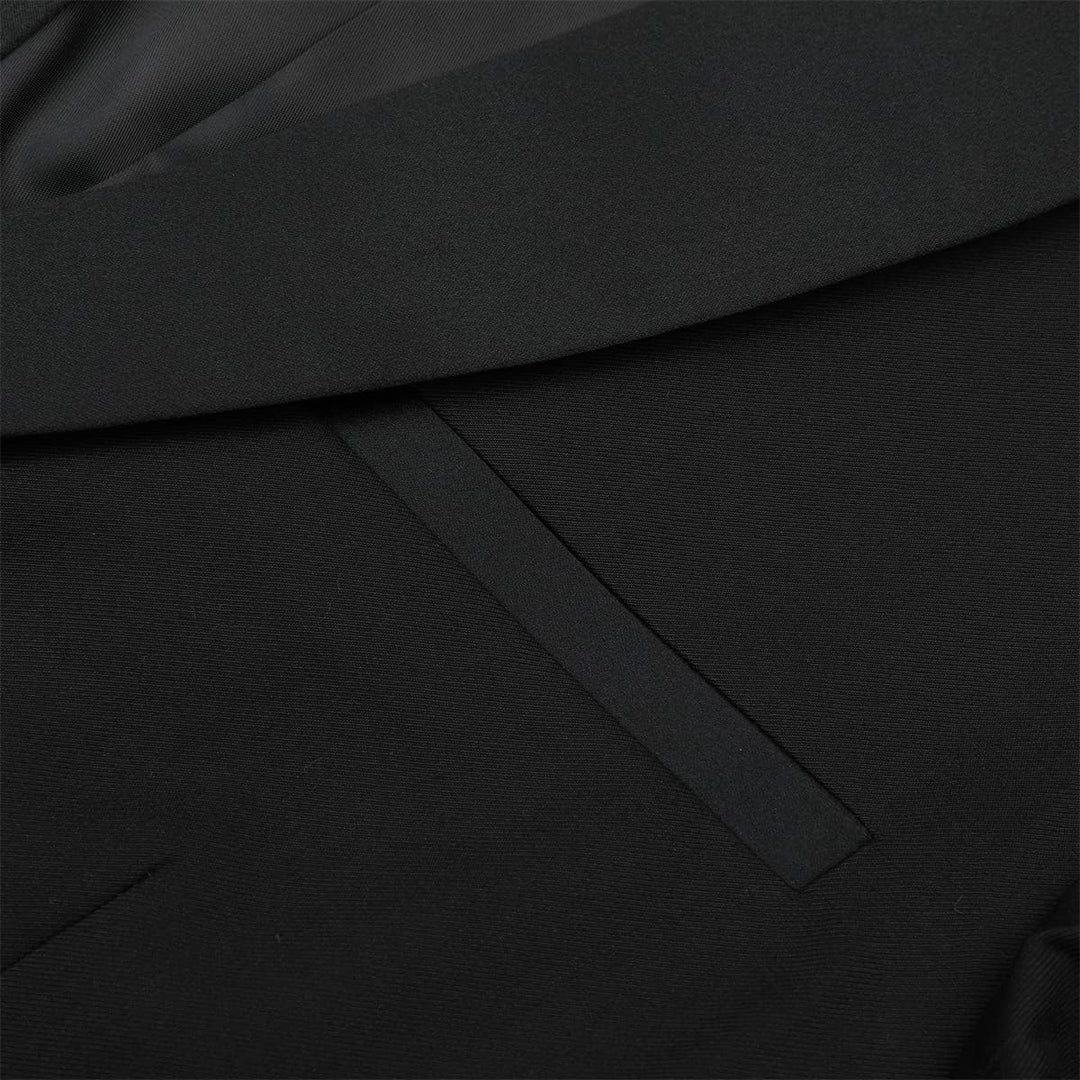 YOUTHUP Sakko Herren Slim Fit Schalkragen Anzugjacke 1 Knopf Tuxedo Jacke für Hochzeit Freizeit XS S