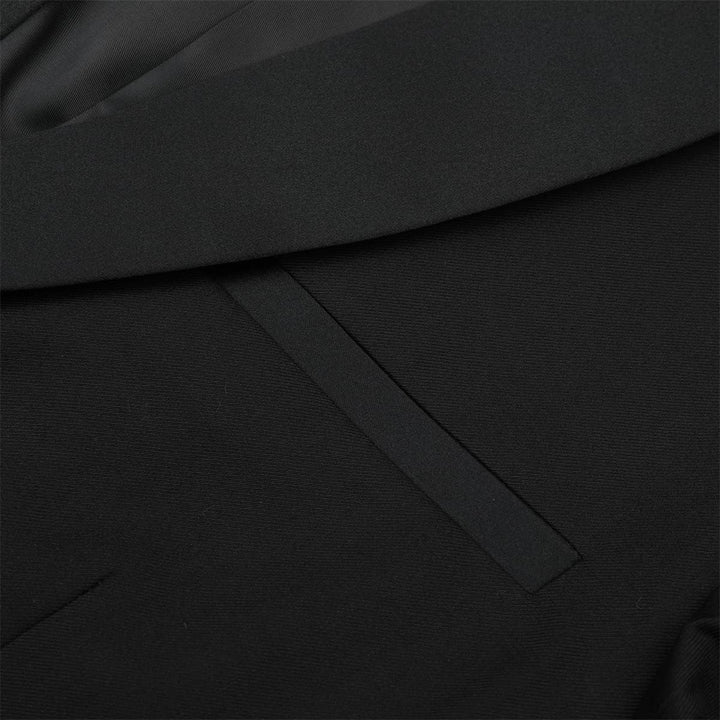 YOUTHUP Sakko Herren Slim Fit Schalkragen Anzugjacke 1 Knopf Tuxedo Jacke für Hochzeit Freizeit XXL
