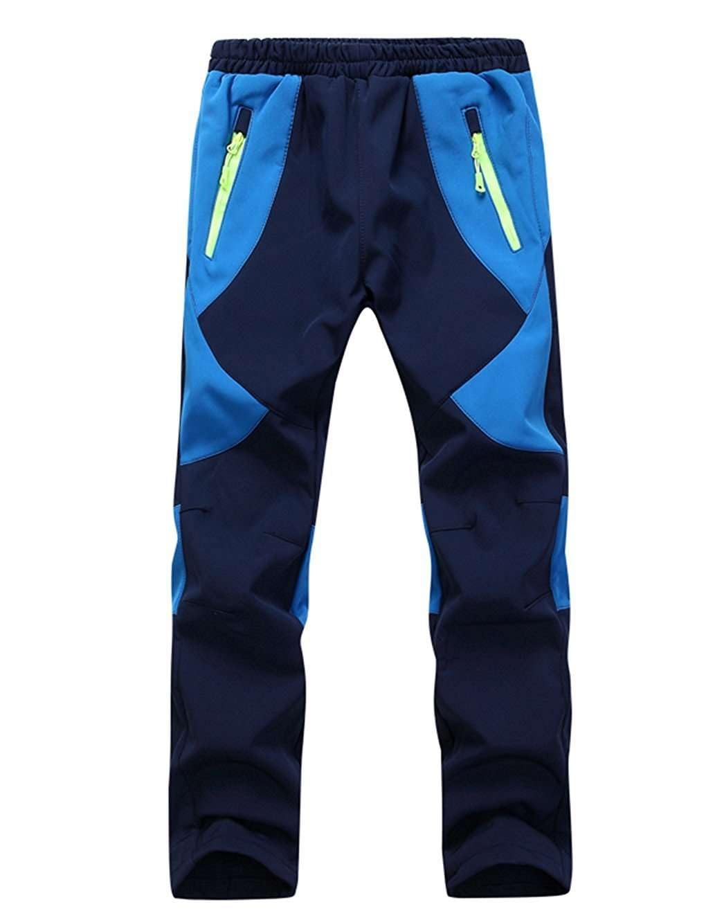 Echinodon Kinder Gefütterte Hose Softshellhose Winddicht Wasserabweisend Atmungsaktiv Warm Outdoorho
