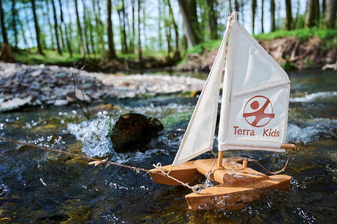 HABA 306315 - Terra Kids Katamaran-Bausatz, Bastel- und Hobbyset