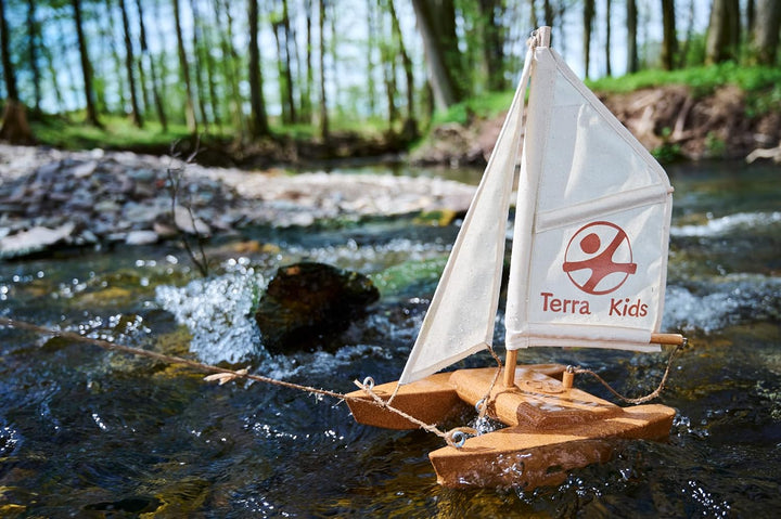 HABA 306315 - Terra Kids Katamaran-Bausatz, Bastel- und Hobbyset
