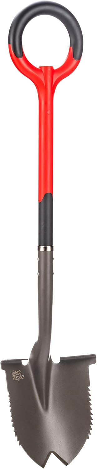 Radius Garden 22211, Root Slayer Wurzel-Spitz-Spaten rot Root Slayer Round Head Shovel, Root Slayer