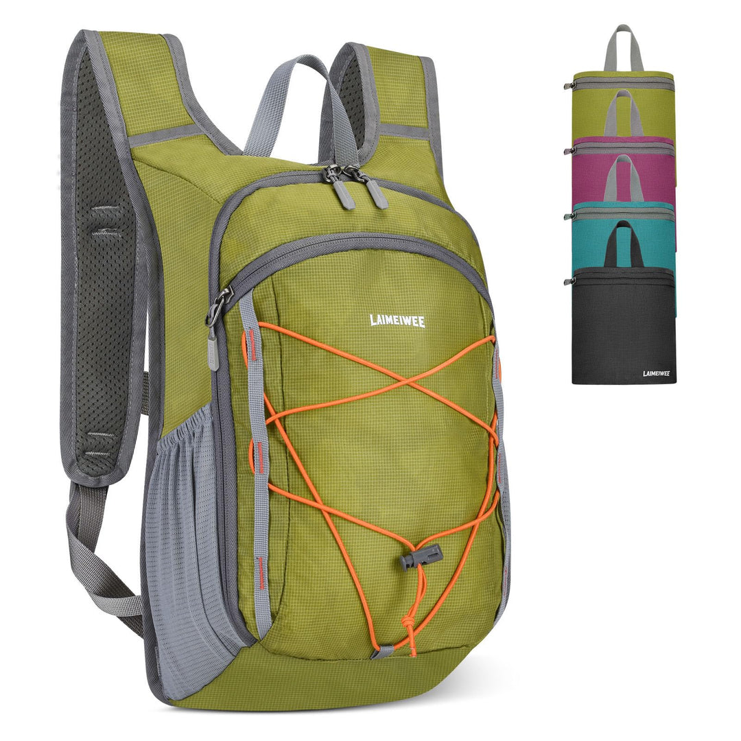 Faltbarer Wanderrucksack, Kleiner Tagesrucksack Ultraleicht für Herren & Damen, Foldable Backpack, I