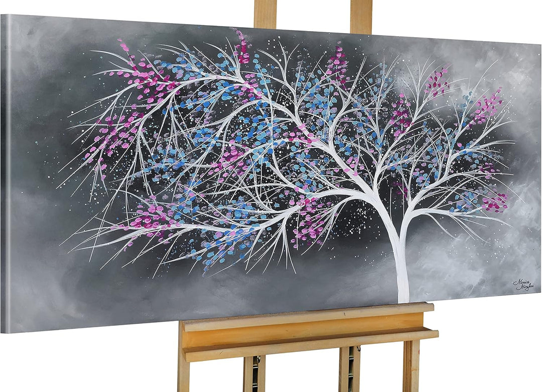 Monica Mirafiori I 100% HANDGEMALT I Gemälde Tree Of Life 100x50cm | Gemälde Handgemalt | Acrylgemäl
