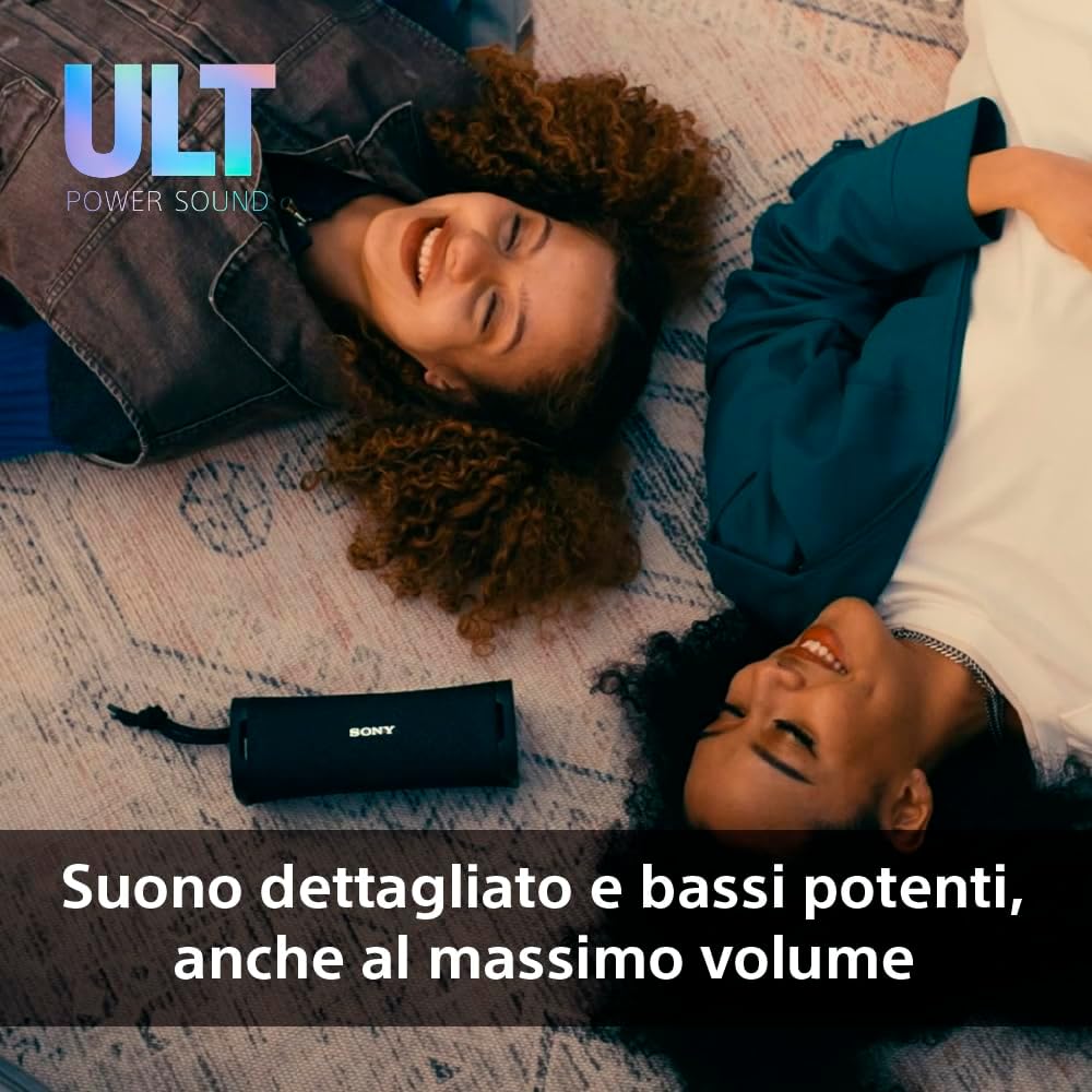 Sony ULT Field 1 - Kabelloser tragbarer Bluetooth-Lautsprecher mit ULT Power Sound, kraftvollem Bass
