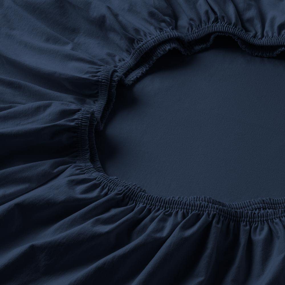 ESTELLA Spannbetttuch Feinjersey | Saphir | 120x200 cm | passend für Matratzen 120 cm (Breite) x 200
