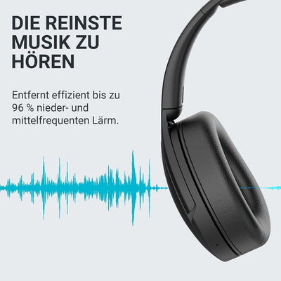 233621 Noise Cancelling Kopfhörer Bluetooth [100 Stunden Hördauer] Over-Ear Kopfhörer Kabellos mit M