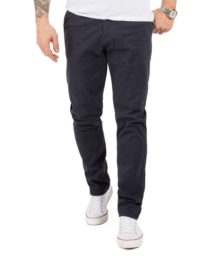 Indumentum Chino Hose Basic Regular Fit IR-506 32W / 30L Dunkelblau, 32W / 30L Dunkelblau
