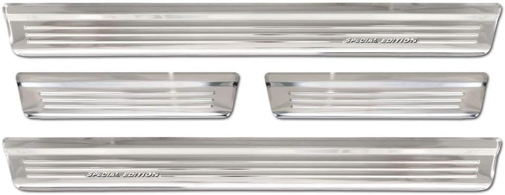 Avisa Silver INOX Door sill Protectors Compatible with Nissan Qashqai III 2021- - 'Special Edition'