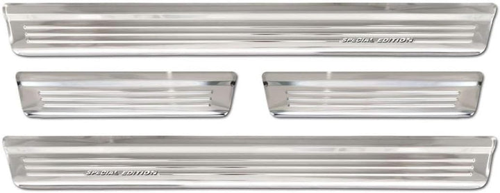 Avisa Silver INOX Door sill Protectors Compatible with Nissan Qashqai III 2021- - 'Special Edition'