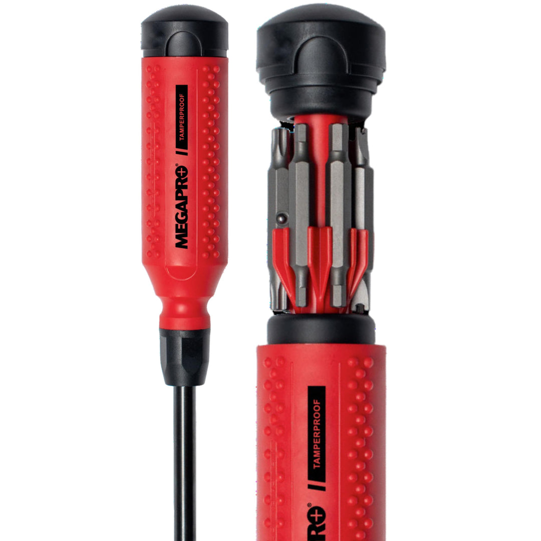 Megapro 151TP 15-in-1-Treiber, manipulationssicher, Rot/Schwarz Rot / Schwarz, Rot / Schwarz