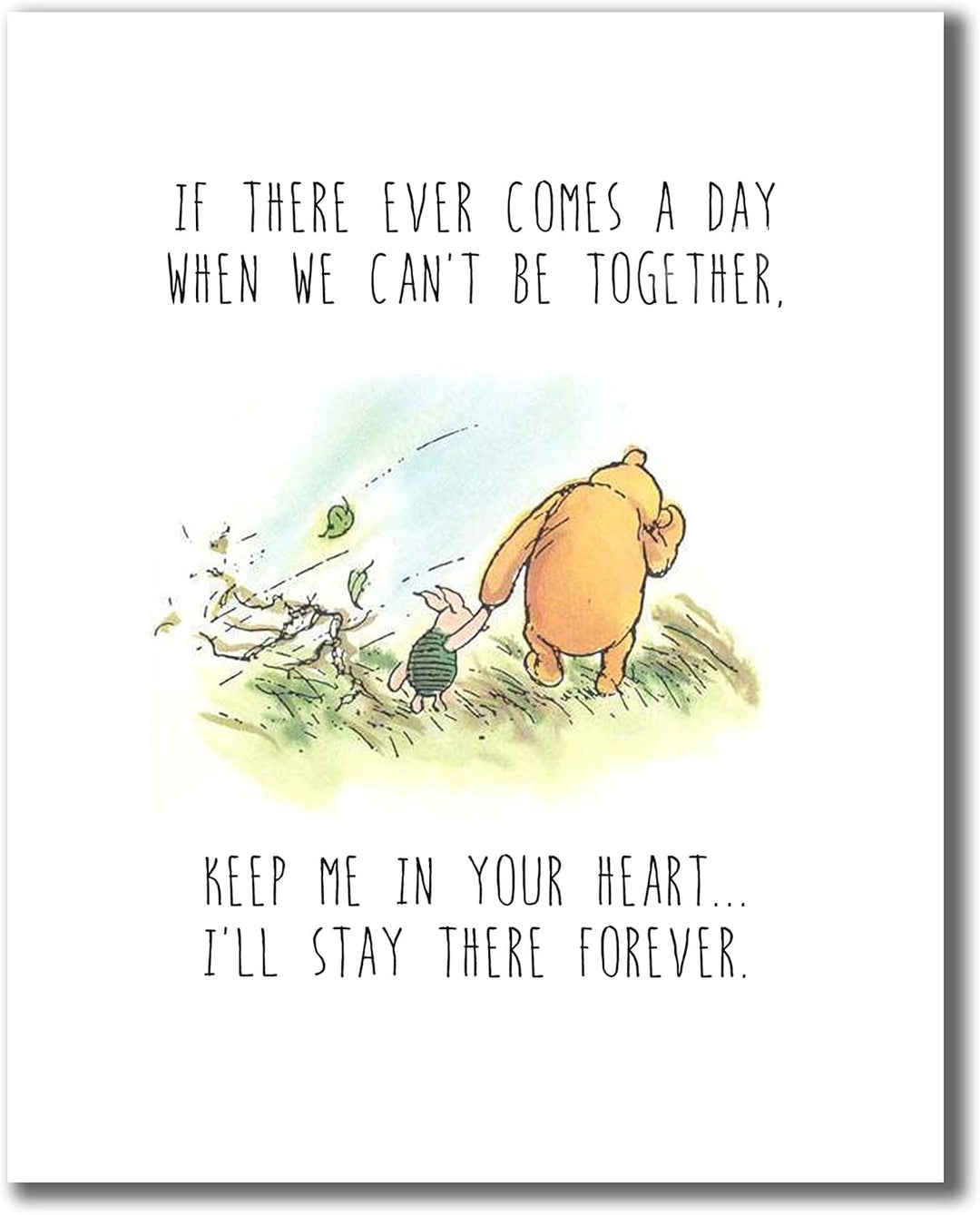 Winnie the Pooh Classic Art Prints – Set von vier 8x10 - Set Of Four Prints, 8x10 - Set Of Four Prin