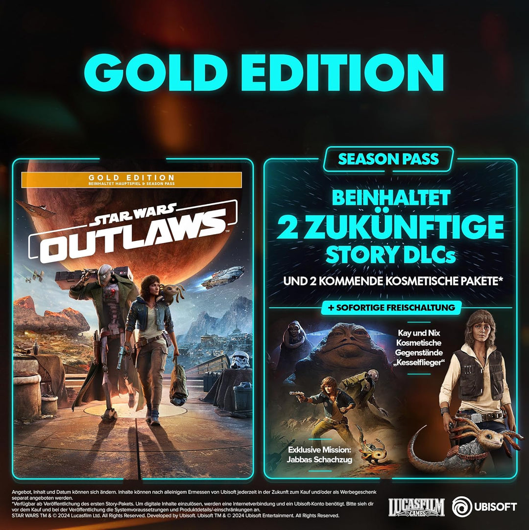 Star Wars Outlaws - Gold Edition (inkl. Season Pass und früheren Zugang) - [PlayStation 5] Playstati