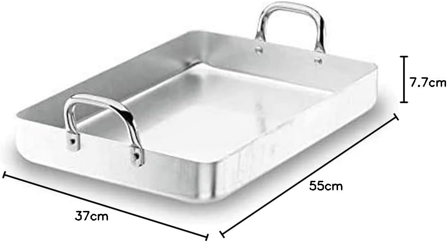 Lacor 20555F Bratpfanne mit Fixier Griffen 55 cm