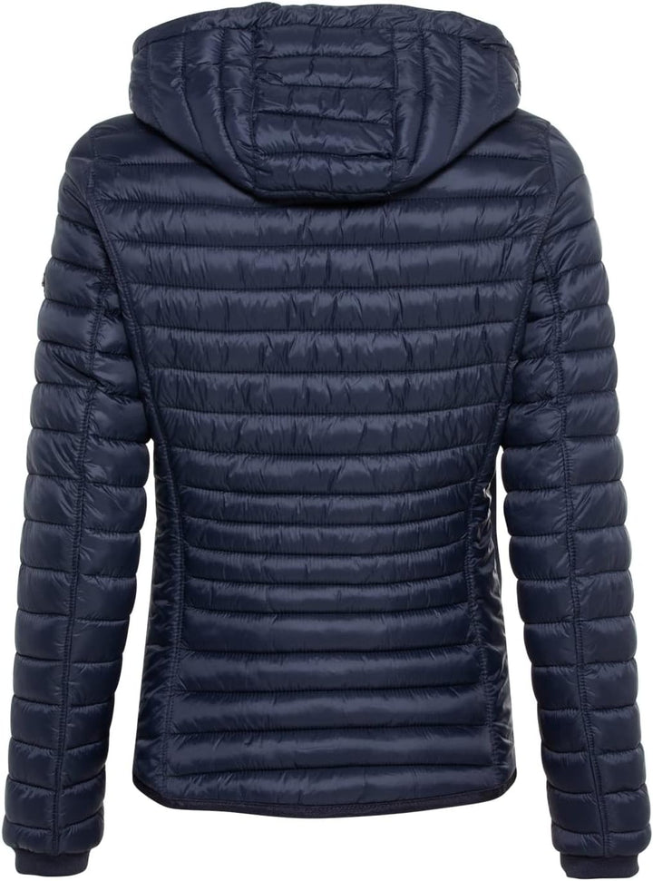 camel active Damen Steppjacke aus recyceltem Polyester 36 Dunkelblau, 36 Dunkelblau