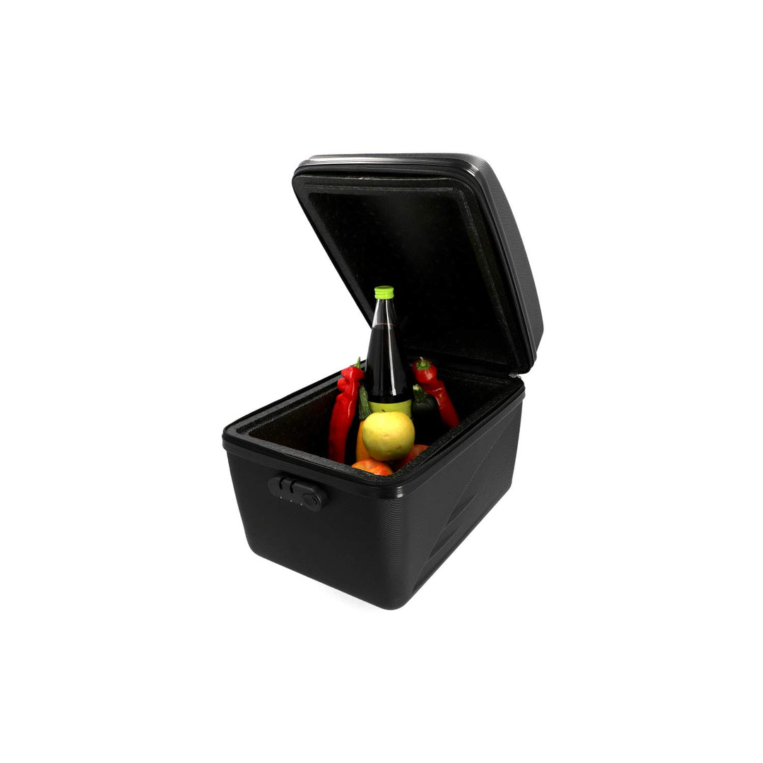 FISCHER 50396 Isolierte Gepäckträgerbox | hält Lebensmittel warm oder kalt | 16 L Fassungsvermögen |