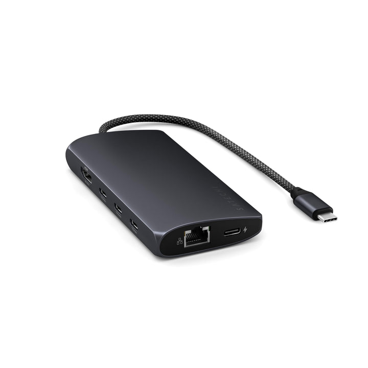SATECHI 8-in-1 USB-C Hub Multiport Adapter V3, 8K@60Hz HDMI, 100W Ladeleistung, 4X USB-Datenanschlüs