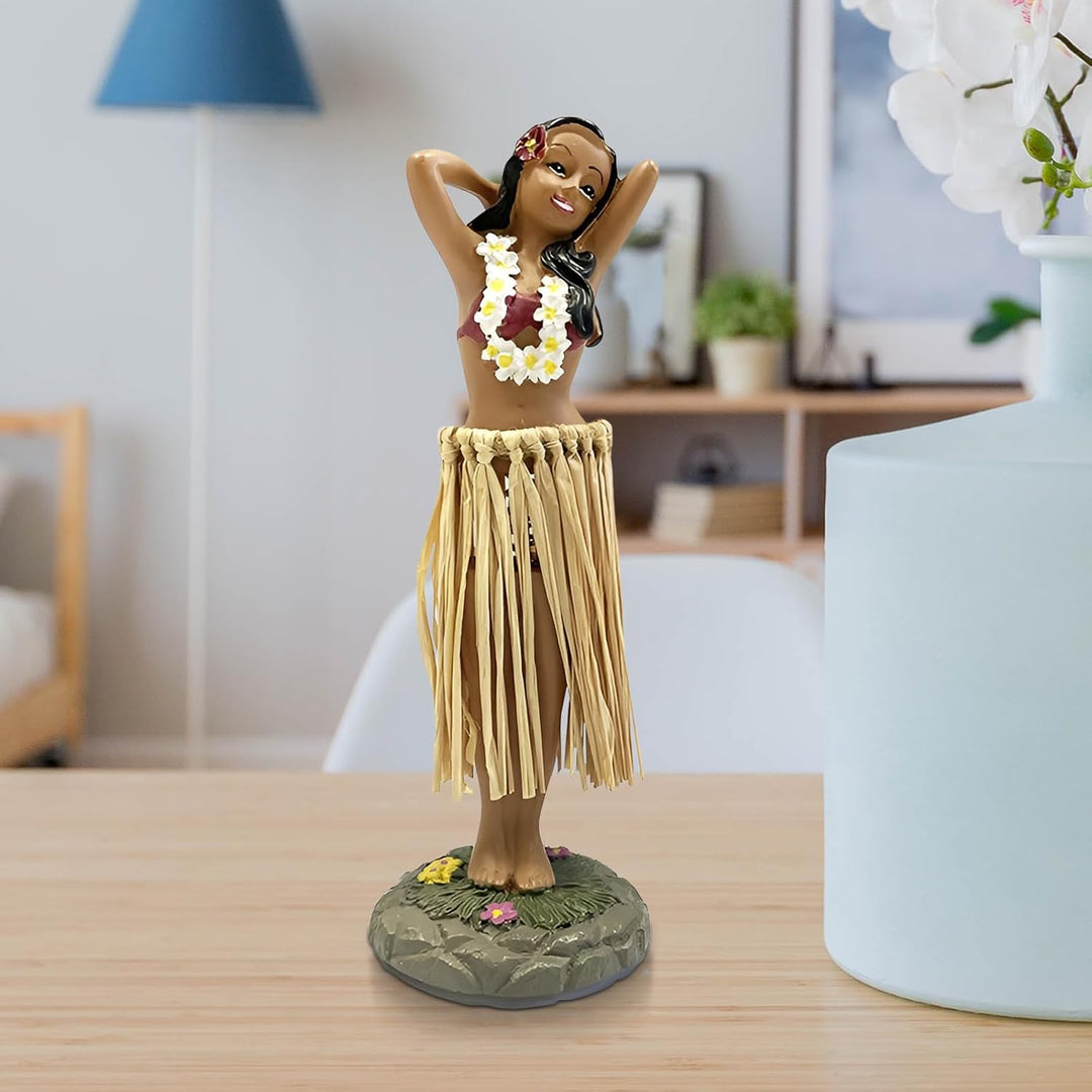 Baoblaze Hawaiianische Tänzerin Auto, Mini Hawaiian Dashboard Doll, Hawaii Hula Girl Posing, Hawaiia