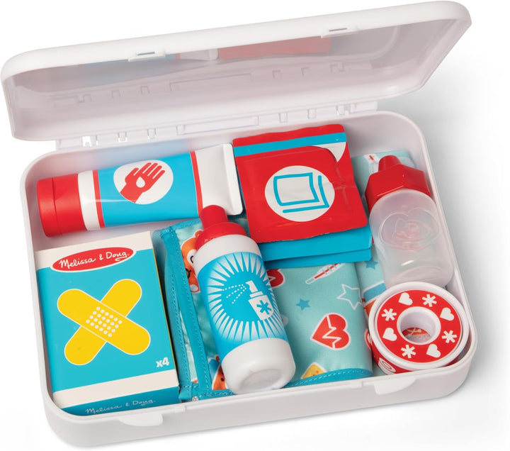 Melissa & Doug Gute Besserung Erste-Hilfe-Spielset | Lernspielzeug | Rollenspielzeug | Montessori |