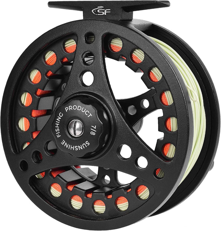 SF SF-001 Angelrolle für Fliegenfischen mit Aluminium-Legierung, 3/4 W, 5/6 W, 7/8 W, Druckguss, vor