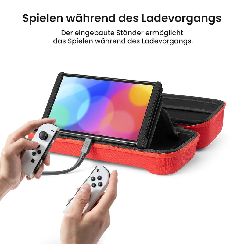 tomtoc Tasche Case für Nintendo Switch / Switch OLED Modell, Hard Tragetasche für Switch Konsole, 24