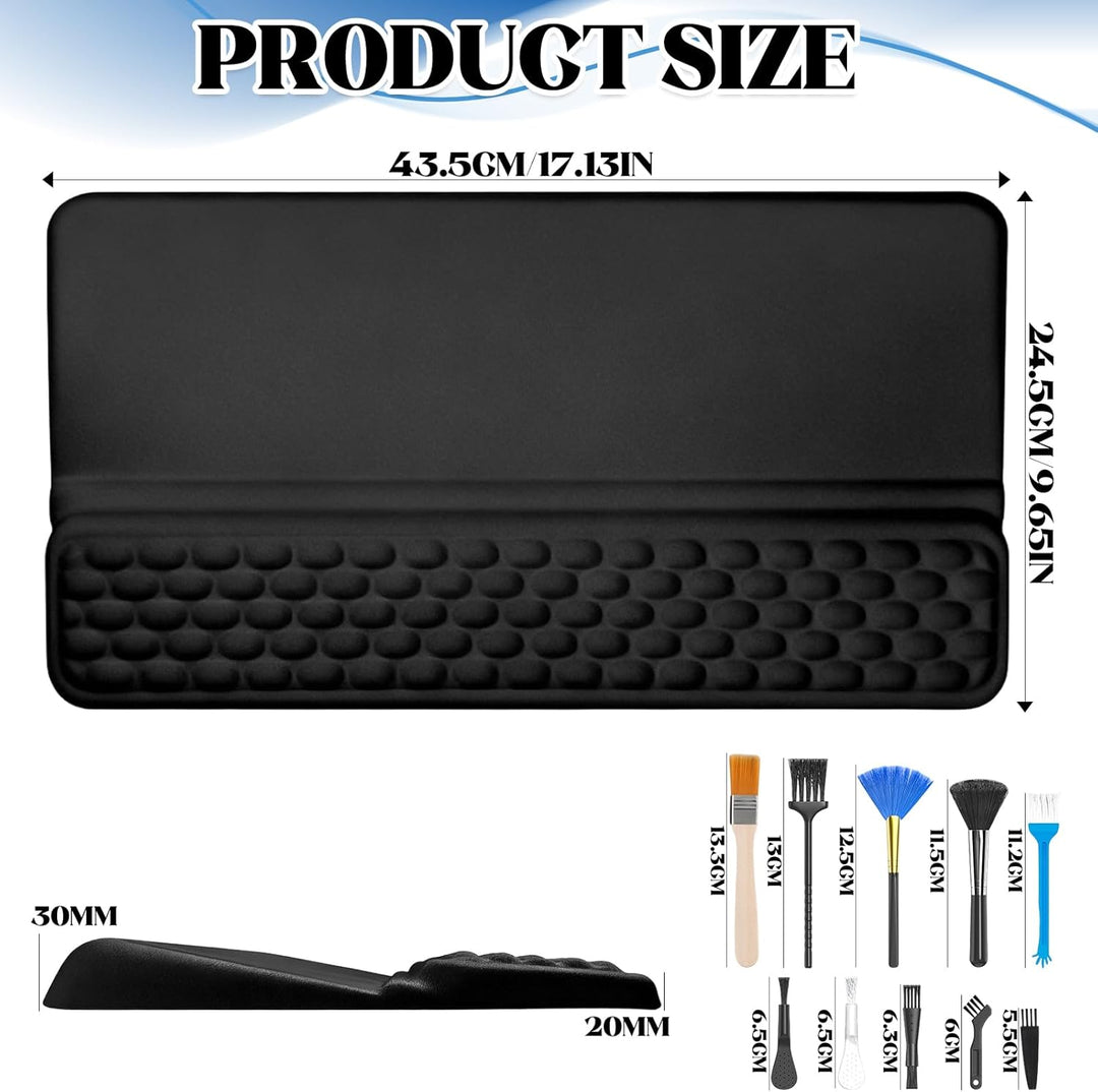 Keyboard Wrist Rest – Weiche Handballenauflage aus Memory-Schaum, rutschfeste grosse Tastaturauflage