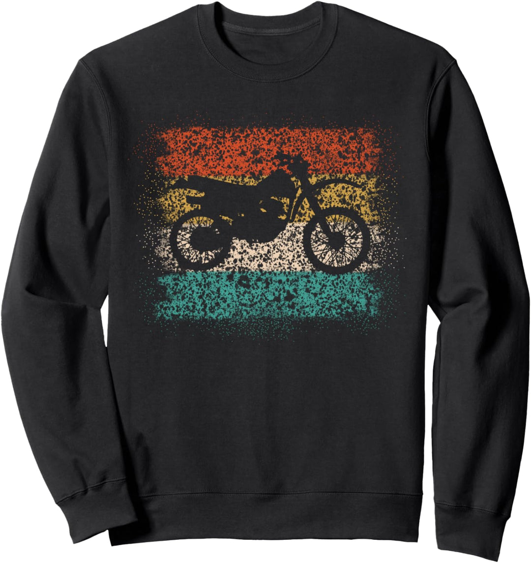 Strips Dirt Bike im Vintage-Stil Sweatshirt