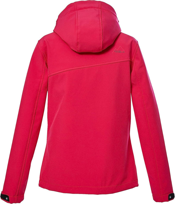 Killtec Mädchen Kow 168 Grls Sftshll Jckt Softshelljacke mit Kapuze/Outdoorjacke ist wasserabweisend